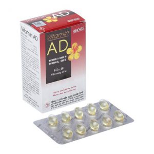 Thuốc phòng ngừa và điều trị loãng xương Vitamin AD OPC (4 vỉ x 10 viên/hộp)